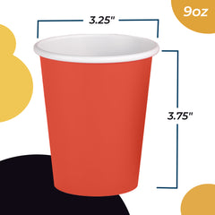 9 Oz. Red Paper Cups | 50 Count