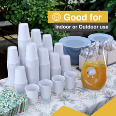 9 Oz. White Paper Cups | 50 Count