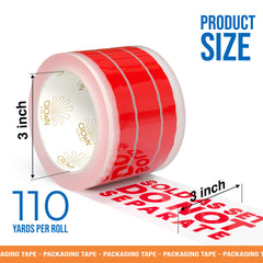 3 Inch x 110 Yards This Is A Set Tape - 6 Ct.