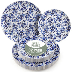 Earthtrends Bluebelle Design Plates Combo Set 16/16.