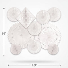 Elegant White Paper Decoration Kit