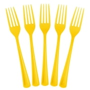 PMA - Heavy Duty Yellow Plastic Forks - 50 Ct.