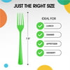PMA - Heavy Duty Lime Green Plastic Forks - 50 Ct.