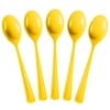 PMA - Heavy Duty Yellow Plastic Spoons - 50 Ct.