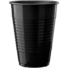 PMA - 12 Oz. Black Plastic Cups - 50 Ct.