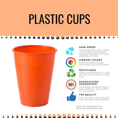 PMA - 12 Oz. Black Plastic Cups - 50 Ct.