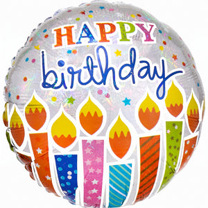 Shimmering Birthday Candle Balloon