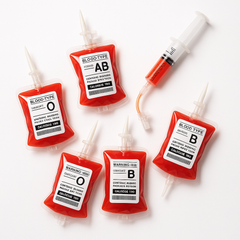 Halloween Blood Bag Drink Pouches - Set of 10