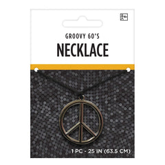 Groovy 60's Peace Medallion Necklace