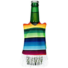 Fiesta Serape Bottle Cozy with Colorful Stripes