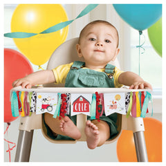 Friendly Farm High Chair Pennant Banner for Baby's First Birthday