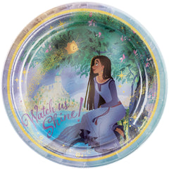 Disney Wish Asha 9-Inch Foil Appetizer Plates, 8-Pack