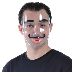 Clear Plastic Halloween Costume Mask - Assorted Designs