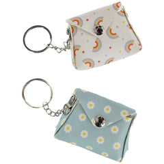 Colorful Mini Purse Keychain Favors - 2-Pack