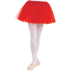 Children's Red Tutu Skirt - Perfect for Costumes and Team Spirit