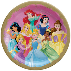 Disney Princess 7" Round Prismatic Party Plates