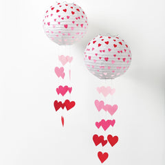 Valentine's Day Heart Light-Up Lanterns - Set of 2