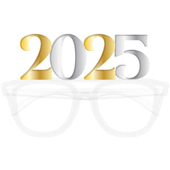 "2025" Gold & Silver New Year's Eve Glasses