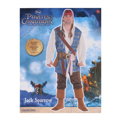 Men's Plus Size Jack Sparrow Halloween Costume - Pirates of the Caribbean - Adult Plus