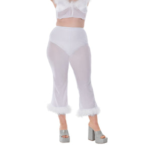 Ethereal Angel Sheer Halloween Pants - Adult 2XL (18-20)