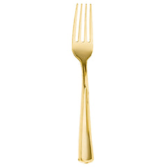 Premium Gold Plastic Fork