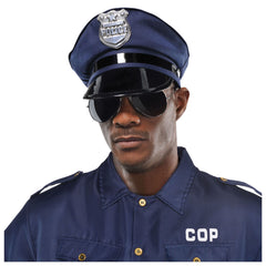 Classic Blue Police Hat Costume Accessory