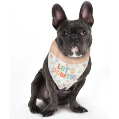 "Let's Pawty" Dog Bandana for Birthday Celebrations