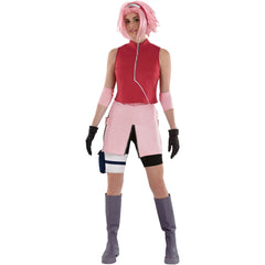 Sakura Haruno Naruto Cosplay Costume for Women - Halloween Special - Adult One Size