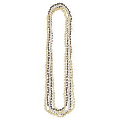 Metallic Bead Necklaces, 8-Pack, Assorted Colors - Perfect for Parties and Events