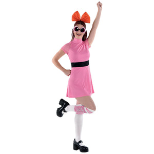 Blossom Powerpuff Girls Women's Costume - L/XL