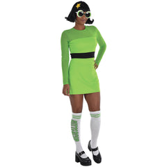 Women's Buttercup Costume - Powerpuff Girls Halloween Outfit (L/XL)