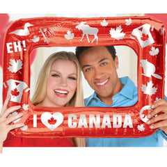 "I Love Canada" Inflatable Photo Frame for Canada Day Celebrations