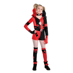 Girls' DC Comics Harley Quinn Halloween Costume Set - Child M (8-10)