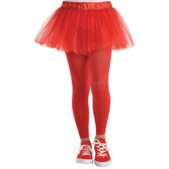 Kids' Red Footless Tights - One Size