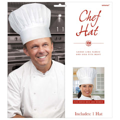 Disposable White Chef Hat - One Size Fits Most