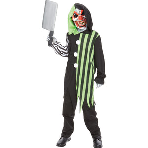 Electrifying Clown Costume with EL Wire for Kids - Child L (12-14)