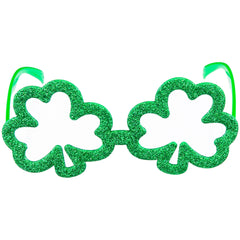 Glitter Shamrock Glasses for St. Patrick's Day