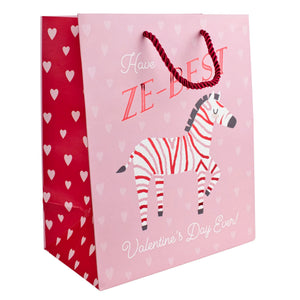 "Ze-Best" Valentine's Day Pink & Red Gift Bag