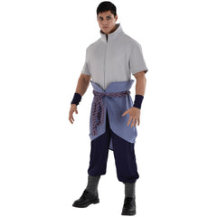 Men's Naruto Shippuden Sasuke Uchiha Cosplay Costume for Halloween - Adult One Size
