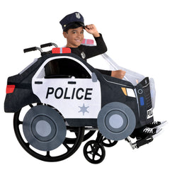 On Patrol Adaptive Police Car Costume for Kids - One Size