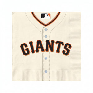 San Francisco Giants Game Day Lunch Napkins - 6.5 In. x 6.5 In., 36-Pack