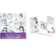 Disney Princess Color Your Own Canvas Kit - 4 Pack