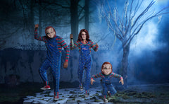 Kids' Chucky Halloween Costume with Mask and Overalls