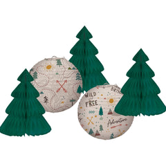 Wilderness Theme Hanging Decorations Set - Perfect for Baby's First Birthday