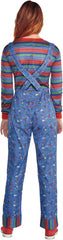 Women's Chucky Halloween Costume with Overalls & Mask - Child's Play Inspired