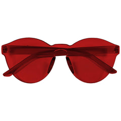 Red Frameless Sunglasses - Team Spirit Wearable Accessory