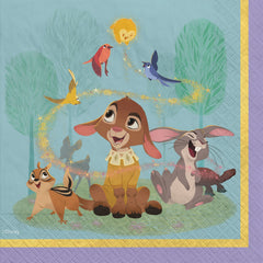 Disney Wish Valentino Beverage Napkins, 5x5 in, 16-Pack