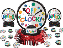 "Officially Retired" Table Decorating Kit with Centerpieces and Confetti, 23-Piece Set