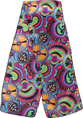 70s Disco Paisley Scarves - Multi-Coloured Party Accessories, 10-Pack