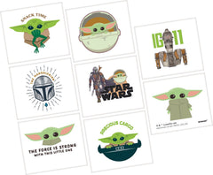 Star Wars The Mandalorian Temporary Tattoos - 8-Pack